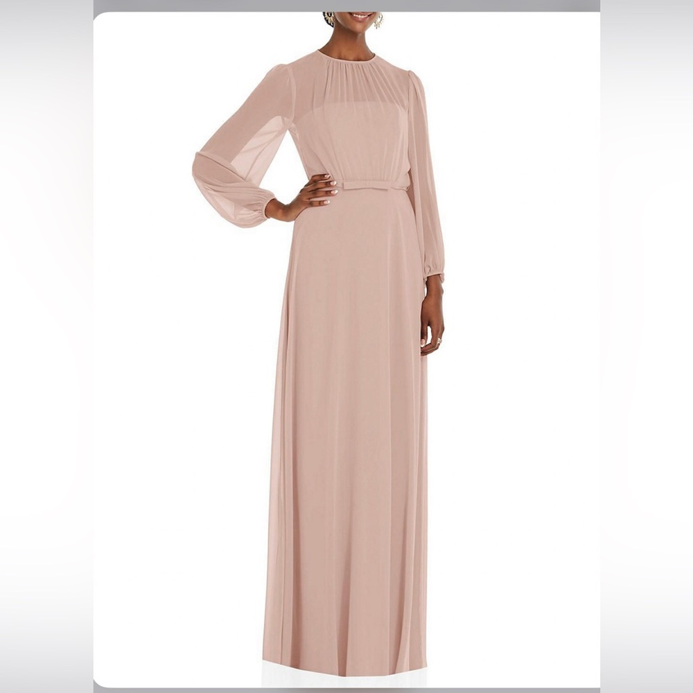 Dressy Collection toasted sugar chiffon dress sizes 12, 14, 16